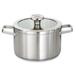 BergHOFF Graphite Recycled 18/10 Stainless Steel Stockpot 8", 3.6qt. With Glass Lid