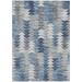 Addison Rugs Chantille ACN632 Blue 9 x 12 Indoor Outdoor Area Rug Easy Clean Machine Washable Non Shedding Bedroom Living Room Dining Room Kitchen Patio Rug