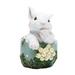 Kripyery Adorable Bunny Ornament Photo Props Resin Creative Bunny Easter Ornament Home Decoration