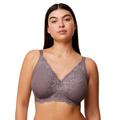 Triumph Womens 10214451 Amourette Charm Non-Wired Bra - Grey Elastane - Size 34D