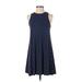 Old Navy Casual Dress - A-Line: Blue Polka Dots Dresses - Women's Size X-Small Petite