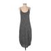 Everly Casual Dress - Midi Scoop Neck Sleeveless: Gray Dresses - New - Women's Size Small