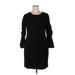 Vince Camuto Casual Dress - Sheath: Black Solid Dresses - Women's Size X-Large