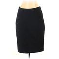 Rebecca Taylor Casual Pencil Skirt Knee Length: Black Solid Bottoms - Women's Size 4