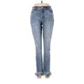Free People Jeans - Super Low Rise: Blue Bottoms - Women's Size 28