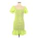 lost & wander Casual Dress: Green Dresses - New - Women's Size Large