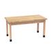 Diversified Woodcrafts PerpetuLab Plain Apron Table Series w/ Various Top & Size Options Wood in Brown | 54 W in | Wayfair P7185K36N-WFSD