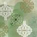 Charlton Home® Green Moroccan Decorative I Canvas in Green/White | 12 H x 12 W x 1.25 D in | Wayfair 58C6D708A8C944F7882817F7AB668D46