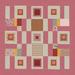 Birch Lane™ Cottage Quilt - Single Picture Frame Print Canvas in Pink | 12 H x 12 W x 2 D in | Wayfair 9479901B8FF340EEB5234BA4A421D2F1