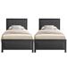 Wade Logan® Twin 39.76" Bed Upholstered/Metal in Black | 39.37 H x 39.76 W in | Wayfair B117D2E9AE334C42909317D5380A7EC1