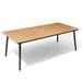 Wade Logan® Plastic/Resin Dining Table Wood/Plastic/Metal in Brown | 29.1 H x 82.3 W x 40.6 D in | Outdoor Dining | Wayfair