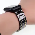Bracelet en céramique pour montre Apple Watch adapté à la série Ultra 8 6 7 44mm 40mm Iwatch SE