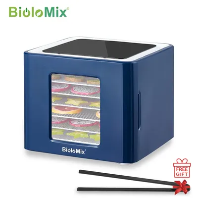 BioloMix-Sèche-linge numérique à 6 plateaux avec contrôle tactile LED température et heure pour