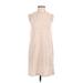 Old Navy Casual Dress - Shift Crew Neck Sleeveless: Ivory Print Dresses - Women's Size Small