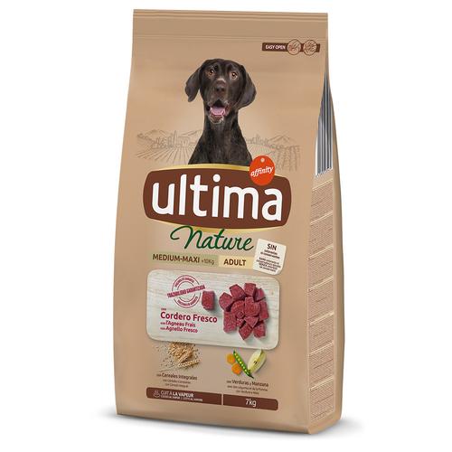 7kg Nature Medium / Maxi Lamm Ultima Hundefutter trocken - 5.5+1.5kg gratis!