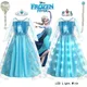 Disney Elsa Frozen Dress Girl LED Light Dress Up Princess Dress Clothes Child Girls Frozen Long