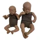 19 Inch Romy Reborn Doll Kit Black Skin Baby Doll Soft Touch Unpainted Unfinished Doll Parts DIY