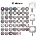 47 Patterns Optical Snoot Projection Modeling Mask and Gobo Metal Holder Fixator For Profile Light