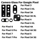 Hinten hinten Kamera glas für Google Pixel 7 6 6a 5 5a 4 4a 3 3a pro xl 4g 5g mit Kleber Aufkleber