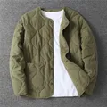 Men's Cold Jackets Autumn Winter Cotton Padded Jackets For Men Retro Trend Cotton Jacket Solid Color