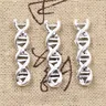 15 stücke Charms Deoxyribonucleic Säure DNA 28x7x4mm Antike Silber Farbe Überzogen Anhänger