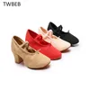 5cm Ferse Pelz Bottom Leinwand Mädchen frauen Ballett Tanz Schuhe Bauch Yoga Tanz Schuhe Fitness Schuhe Lehrer der schuhe Größe 34-41