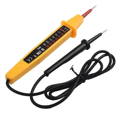 8 In 1 Tester Voltage AC DC 6-500V 50 - 500Hz Auto Electrical Pen Circuit Detector Tester 6-12 - 24