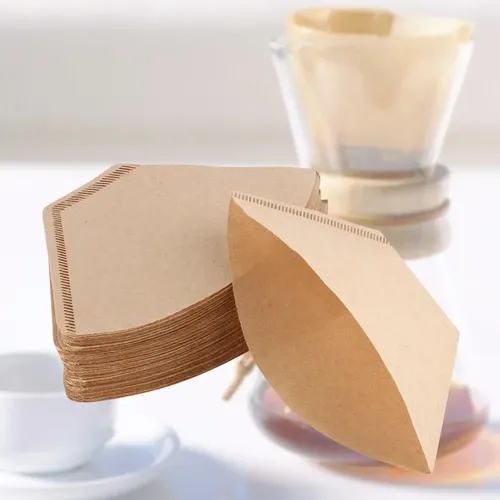 100 Stück/Beutel Holz kaffeefilter korb Original Hand Tropf papier packungen Teebeutel Sieb