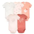 5 pz/set Fashion Baby Clothes Set Cotton Soft manica corta Summer Girls Body neonato Toddler Body