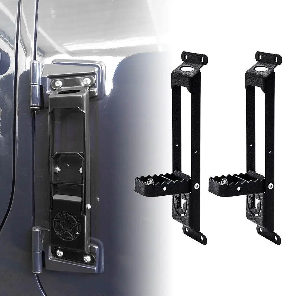 Auto Hilfs Pedal Oberen Dach Haustür Leiter Für Jeep Wrangler JK JL 2007-2021 Auto Styling Auto Zubehör Image