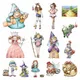 Scrapbook Decorations Cut Dies Stamps Gnome Dance Princess Witch Clear Stamps Cutting Dies Set for