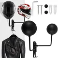 2023 Motorrad Helm halter Wand halterung drehbarer Mehrzweck Helm Kleiderbügel mit Haken Stahl Helm
