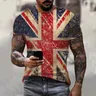 Britische Flagge T-Shirts Großbritannien Großbritannien 3D-Druck Männer Frauen Vintage lässig