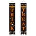 Outdoor Halloween Decorations Decor - Front Door Trick or Treat Banner Hanging Halloween Porch Decorations Outdoor Clearance Signs for Home Welcome Signs