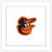 Gallery Pops MLB Baltimore Orioles - Primary Club Logo Wall Art White Framed Version 12 x 12