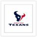 Gallery Pops NFL Houston Texans - Primary Mark Logotype Wall Art White Framed Version 12 x 12