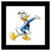 Gallery Pops Disney 100th Anniversary - Sketch Donald Duck Wall Art Black Framed Version 12 x 12