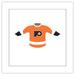 Gallery Pops NHL - Philadelphia Flyers - Home Uniform Front Wall Art White Framed Version 12 x 12