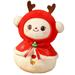 Christmas Doll Cute Elk Santa Claus Snowman Tree Portable Holiday Home Decor Kids Toy Xmas Gift