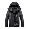 tklpehg Womens Winter Coats Winter Warm Jacket Hooded Neck Long Sleeve Outdoor Plush And Thickened Jacket Windproof Cycling Warm Coat Casual Solid Color Loose Outwear (Black XXXXL)