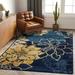 Area Rug Floral Farmhouse Entryway Rug Non Shedding Indoor Carpet Bohemian Contemporary Indoor Mat for Entryway Indoor/Outdoor Entrance