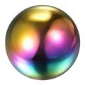 Rainbow Gazing Ball 8 Inch 200mm Polished Hollow Ball Stainless Steel Gazing Globe Mirror Ball