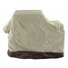 Grill Cover Waterproof Sun Resistant Weather Resistant Grill Dust Cover Drawstring BBQ Grill Cover with Storage Bag Beige Coffee