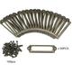 DEWIN Cabinet Door Label Fram 50pcs Antique Bronze Iron Label Card Holder Bookcase Shelf Drawer Cabinet Frame with Screws