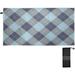 Dreamtimes Beach Towels Blue Grey Plaid Camping Towels Sand Free Beach Towel 30 x60 Large Beach Towels Quick Dry Bath Travel Towels Pool Yoga Beach Mat for Men Women