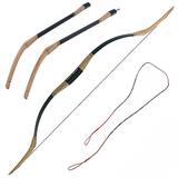 AME Archery 20-35 lbs Traditional Recurve Bow Takedown Wood Horsebow Kit Hunting LH RHï¼ˆonly bow 25lbsï¼‰