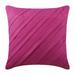 Pillow Covers Fuchsia Pink Pillows Cover Textured Pintucks Solid Color Throw Pillows Cover 18x18 inch (45x45 cm) Pillow Case Square Faux Suede Pillows Cover - Contemporary Fuchsia