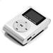 Radirus Metal Clip-on MP3 Player Portable Music Player with LCD Screen Silver TF Card Support