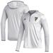 Men's adidas White FIU Panthers Team Issue Long Sleeve Quarter-Zip Hoodie T-Shirt