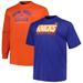 Men's Fanatics Branded Blue/Orange New York Knicks Big & Tall Short Sleeve Long T-Shirt Set